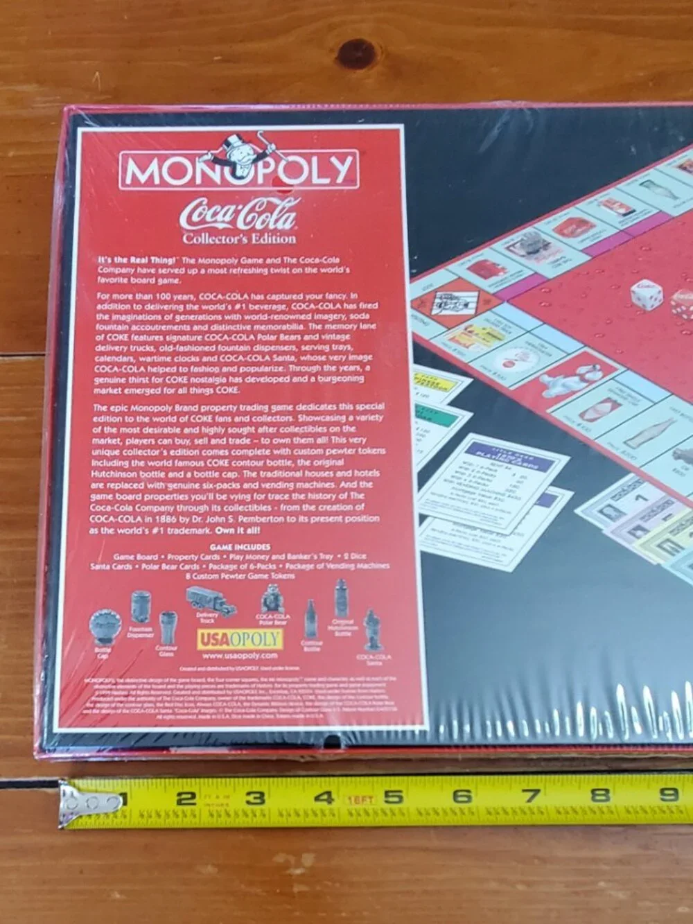 Monopoly Coca-Cola Collector's Edition Board Game Vintage 1999 NIB